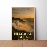 Niagara Falls New York Travel Poster PosterGoat