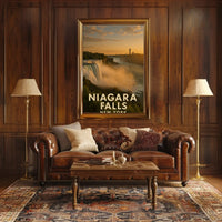 Niagara Falls New York Travel Poster PosterGoat