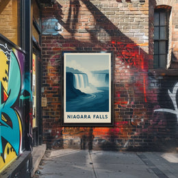 Niagara Falls Vintage Travel Masterpiece Poster PosterGoat