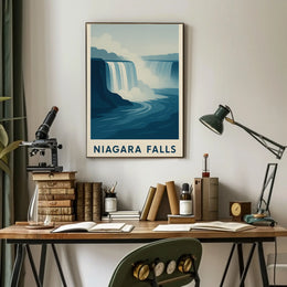 Niagara Falls Vintage Travel Masterpiece Poster PosterGoat