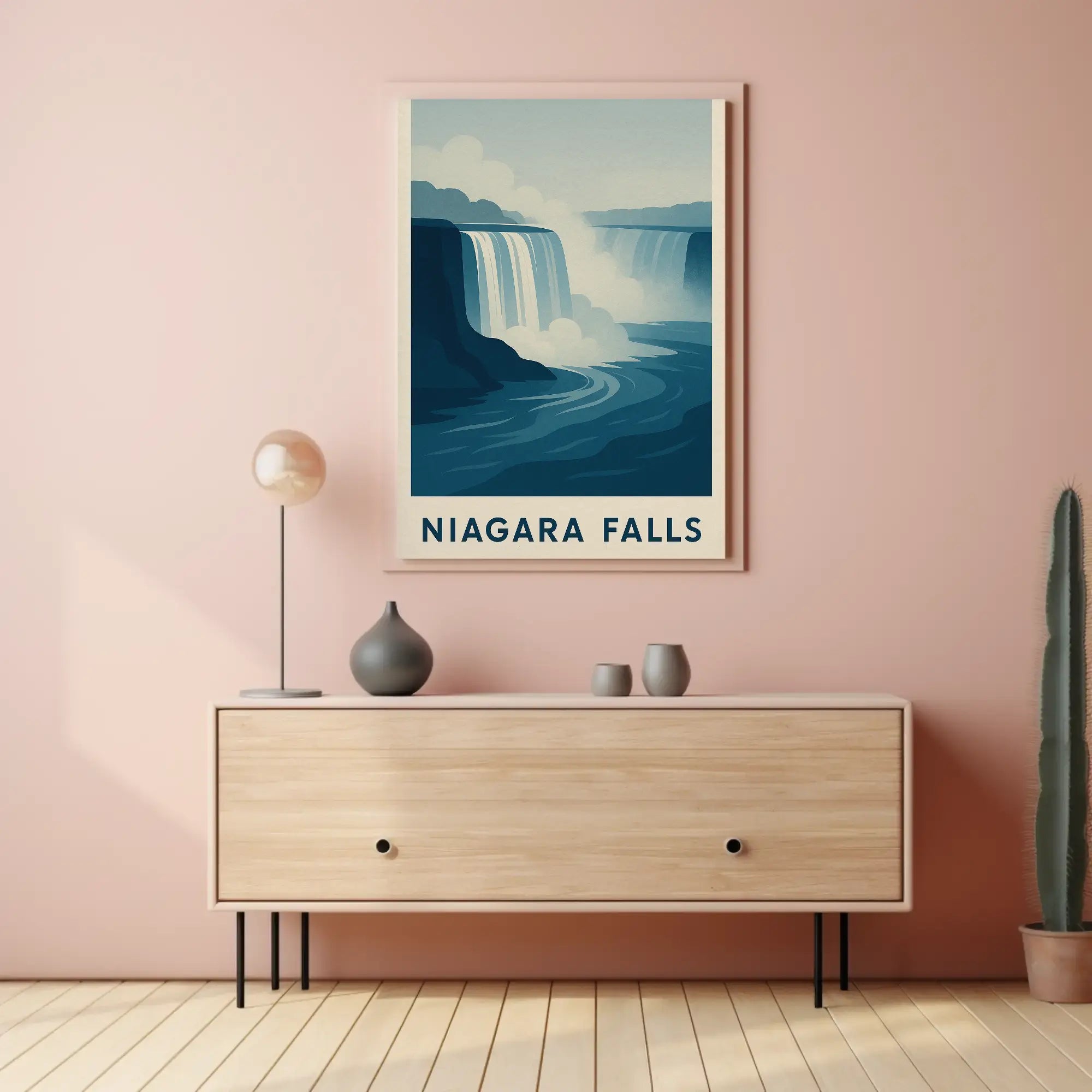 Niagara Falls Vintage Travel Masterpiece Poster PosterGoat