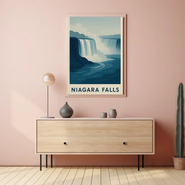 Niagara Falls Vintage Travel Masterpiece Poster PosterGoat