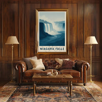 Niagara Falls Vintage Travel Masterpiece Poster PosterGoat