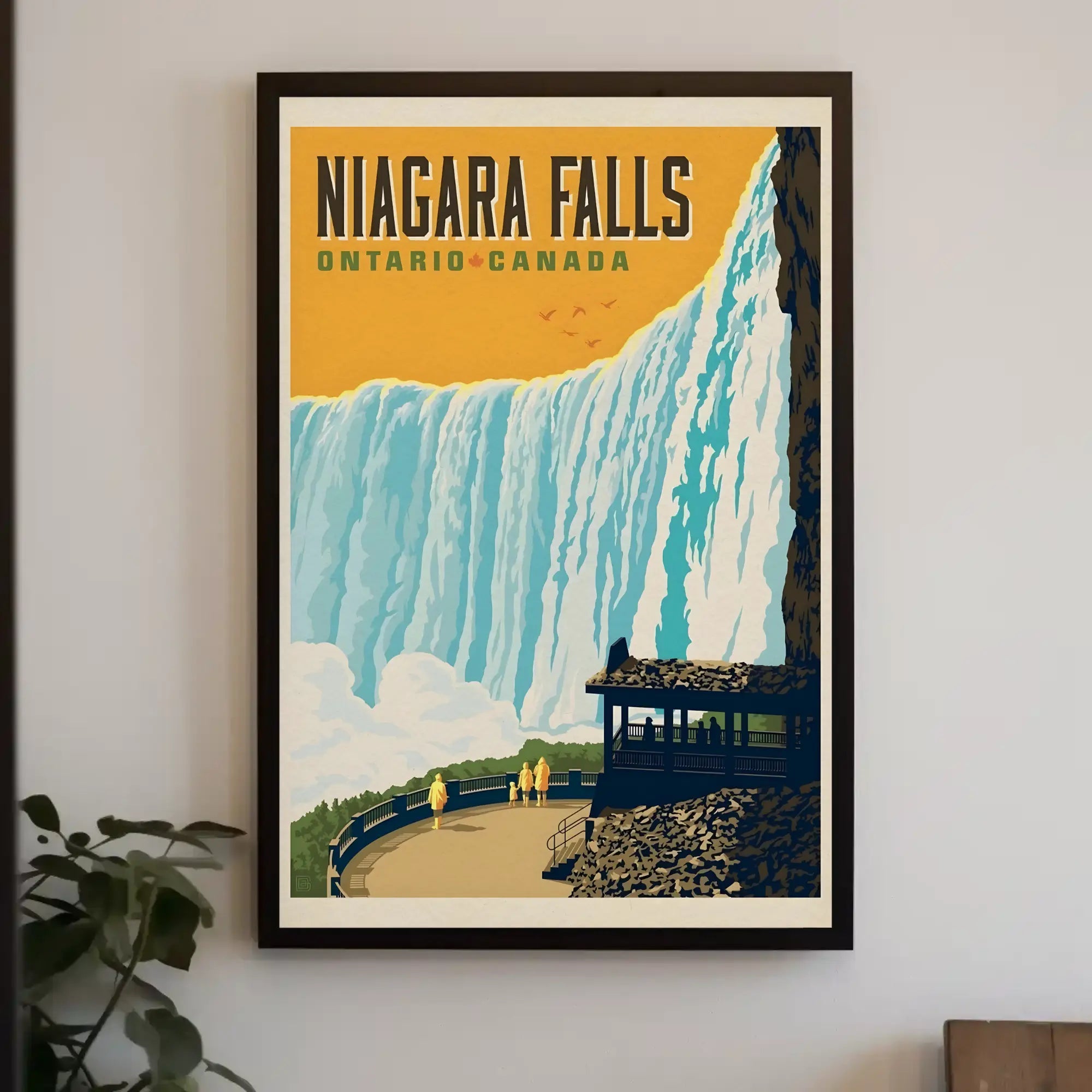 Niagara Falls Vintage Travel Ontario Adventure Poster PosterGoat