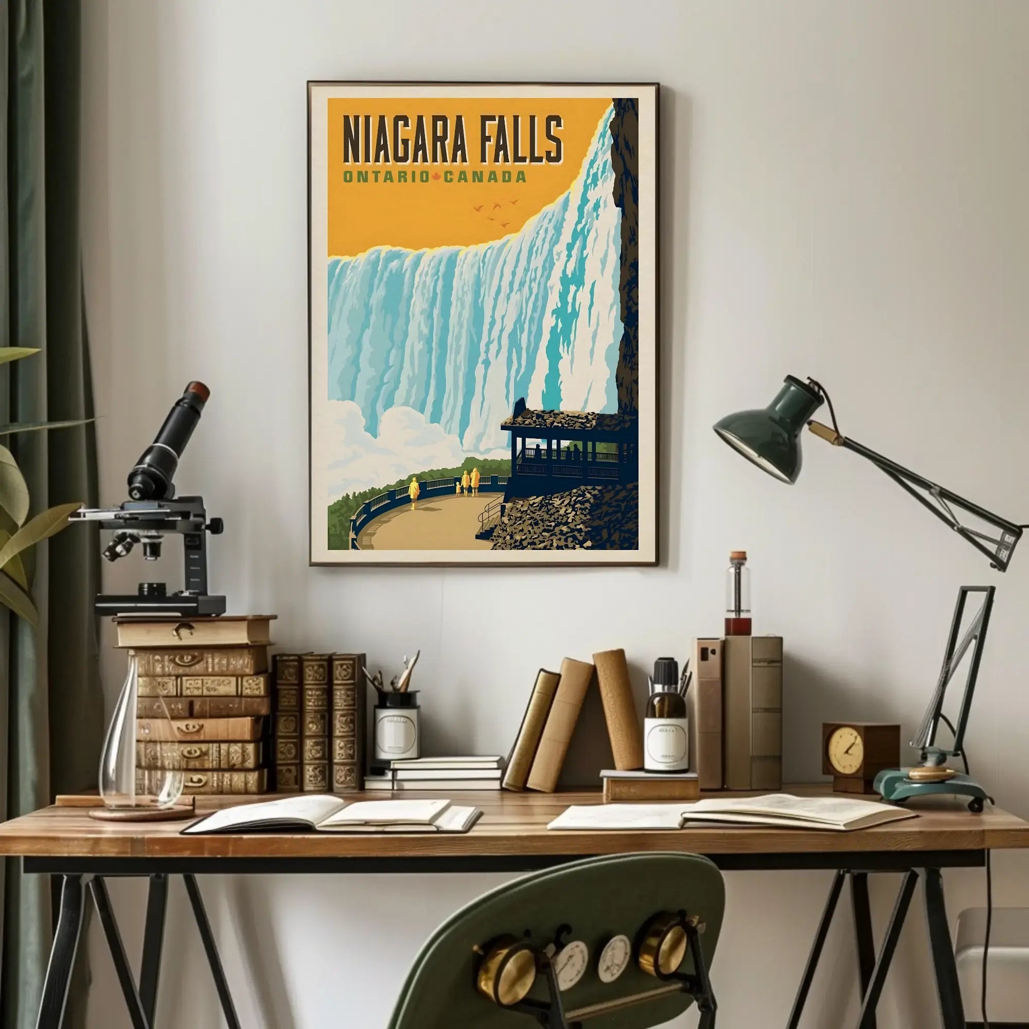 Niagara Falls Vintage Travel Ontario Adventure Poster PosterGoat