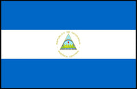 Nicaraguan National Flag Representation Country Flag Poster PosterGoat