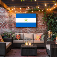 Nicaraguan National Flag Representation Country Flag Poster PosterGoat