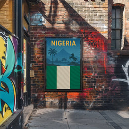 Nigeria Landscape: Vintage Scenic Heritage Travel Poster PosterGoat