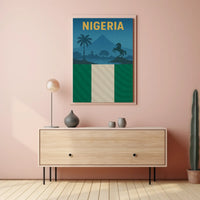 Nigeria Landscape: Vintage Scenic Heritage Travel Poster PosterGoat