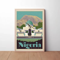 Nigerian National Assembly Modern Travel Poster PosterGoat