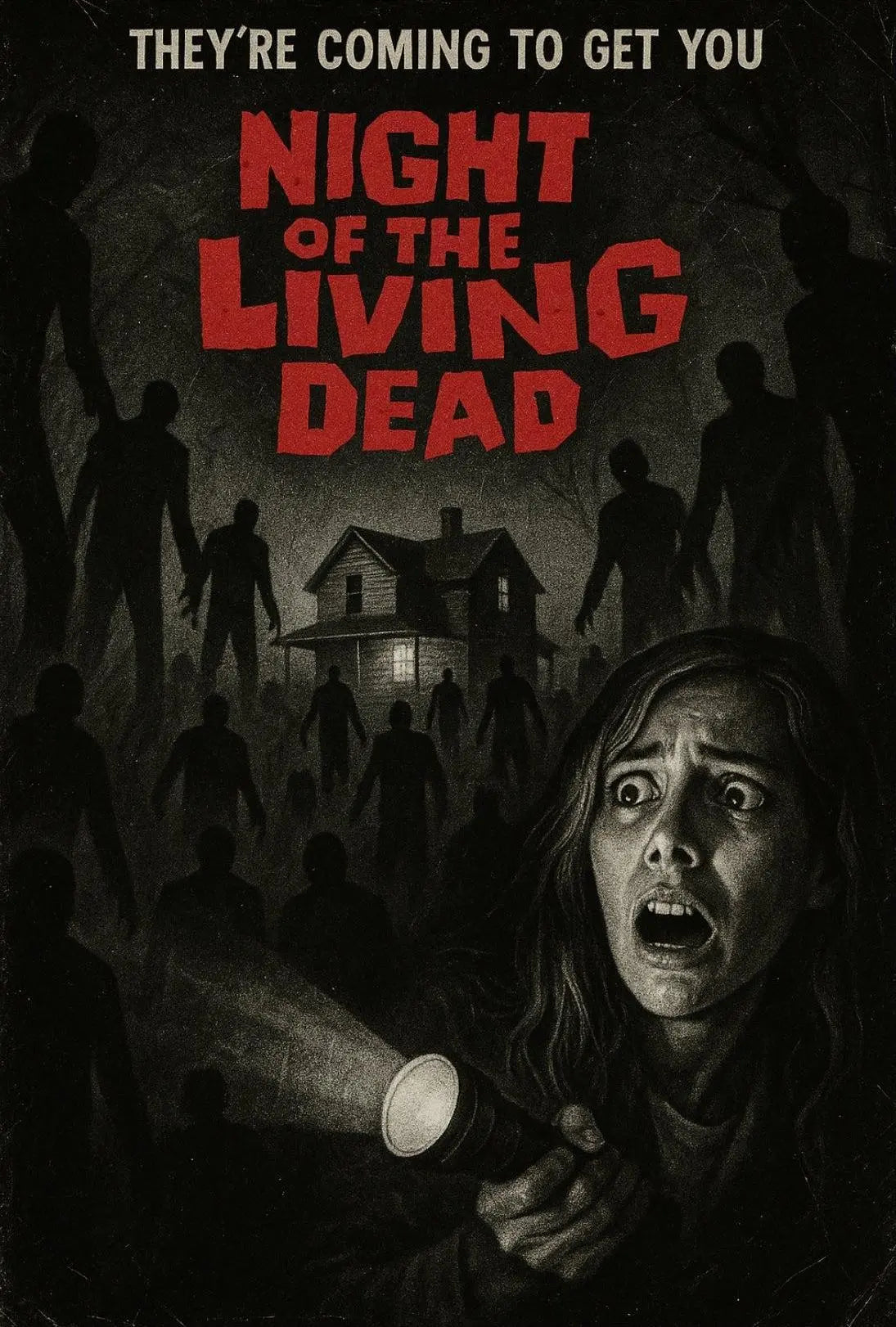 Night of the Living Dead Horror Poster PosterGoat