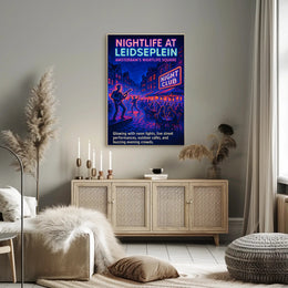 Nightlife at Leidseplein Poster PosterGoat