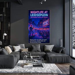 Nightlife at Leidseplein Poster PosterGoat