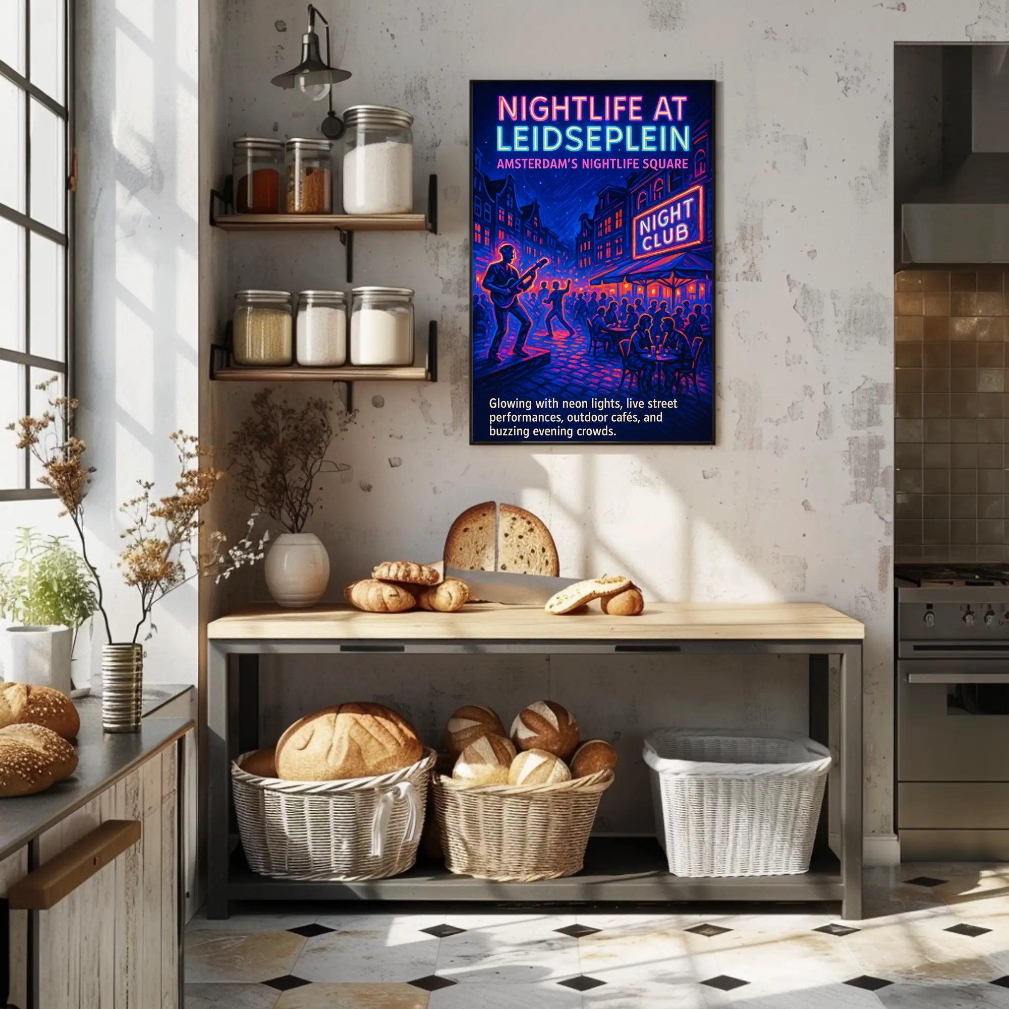 Nightlife at Leidseplein Poster PosterGoat