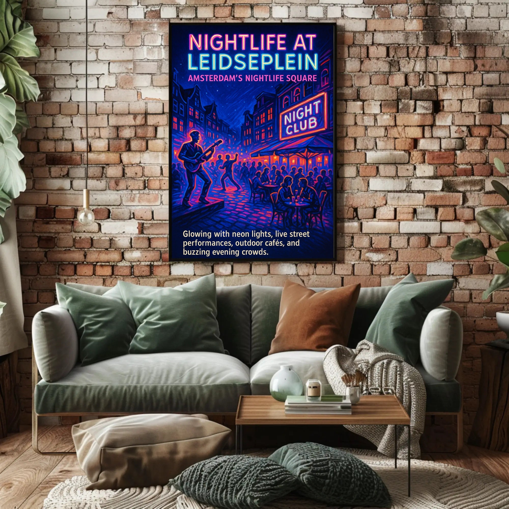 Nightlife at Leidseplein Poster PosterGoat