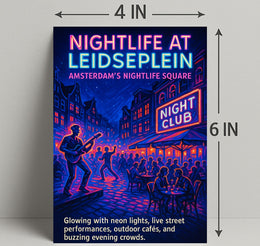 Nightlife at Leidseplein Poster PosterGoat