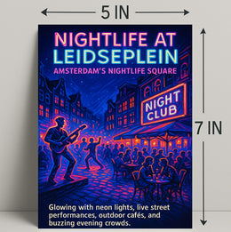 Nightlife at Leidseplein Poster PosterGoat