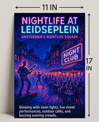Nightlife at Leidseplein Poster PosterGoat