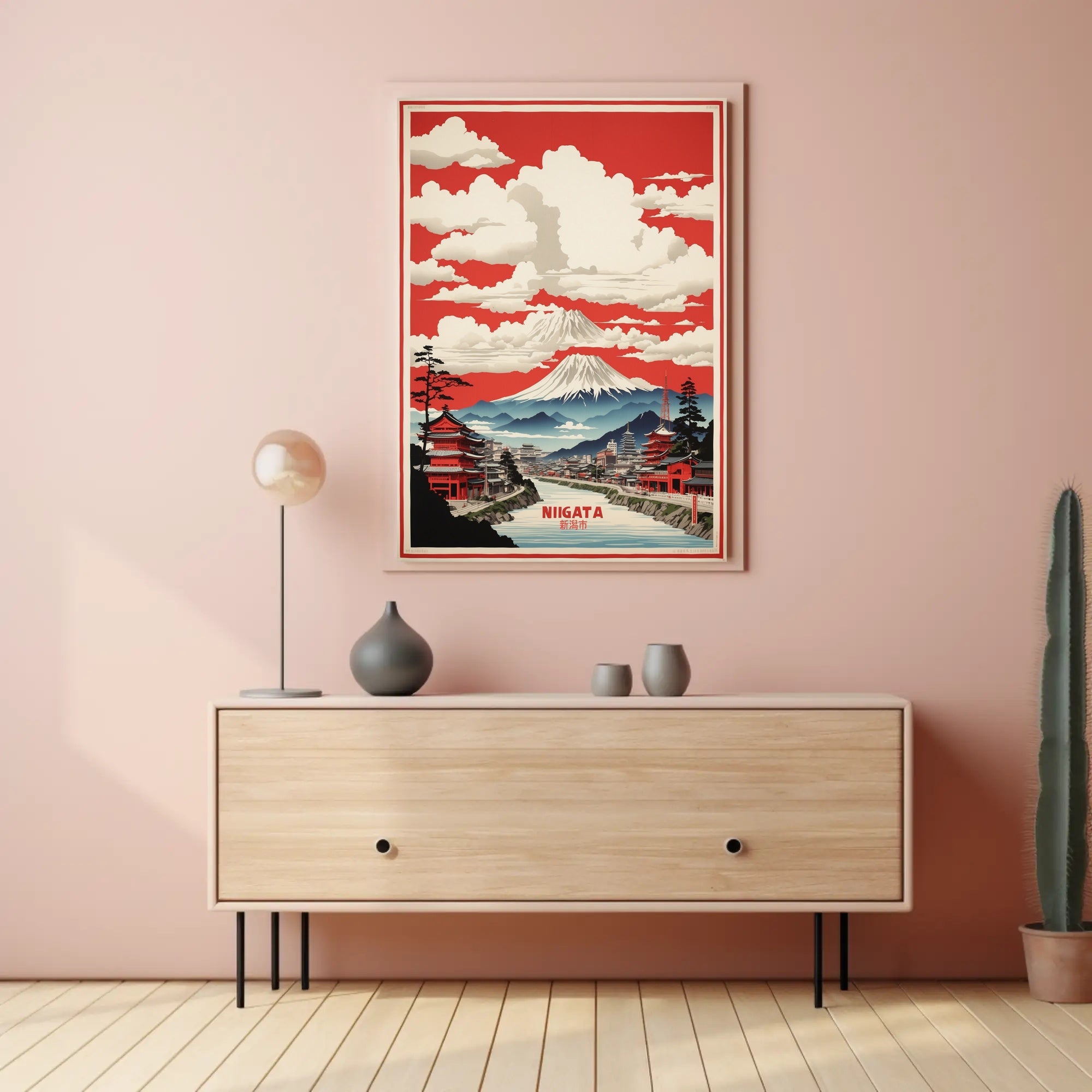 Niigata Scenic Landscape Travel Poster PosterGoat