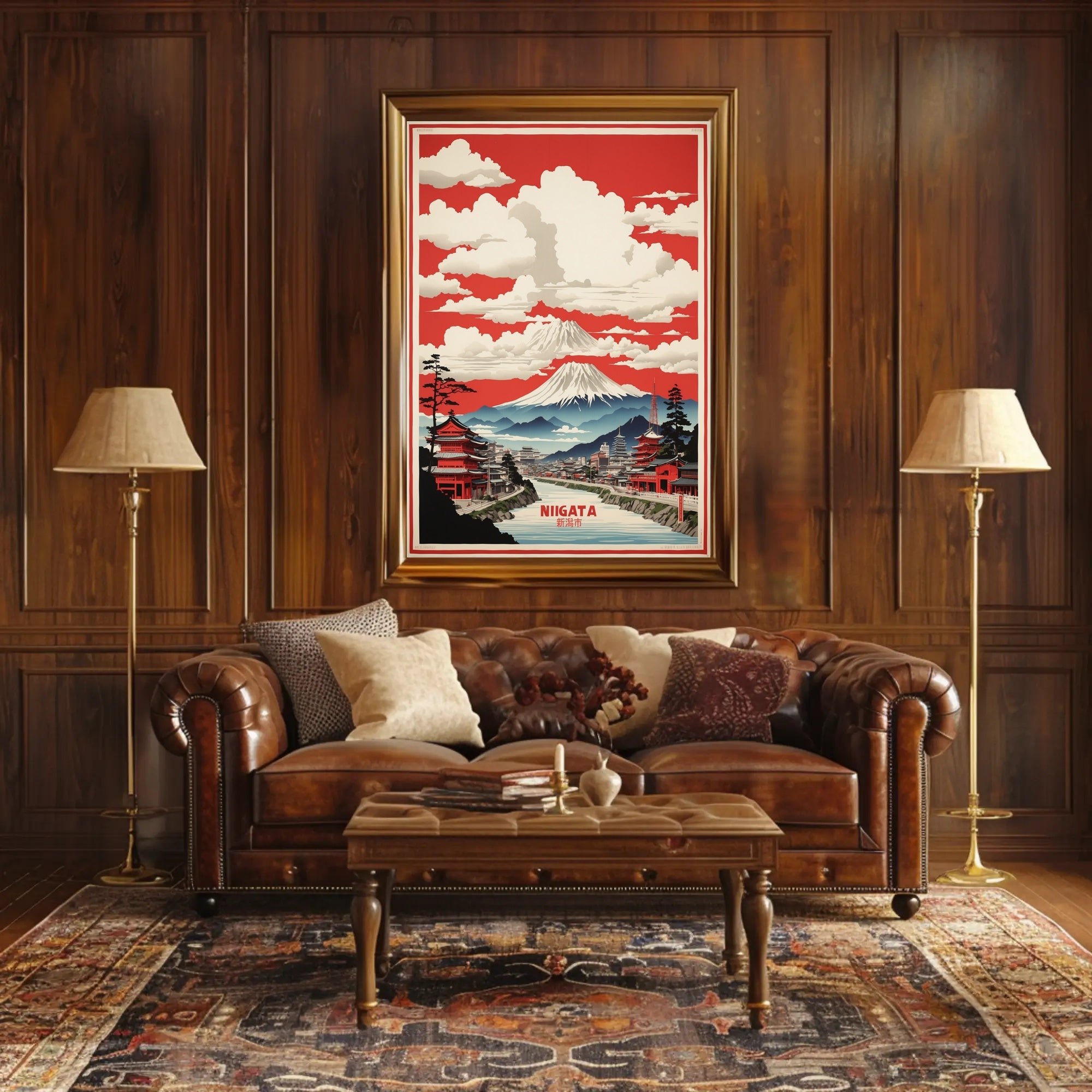Niigata Scenic Landscape Travel Poster PosterGoat