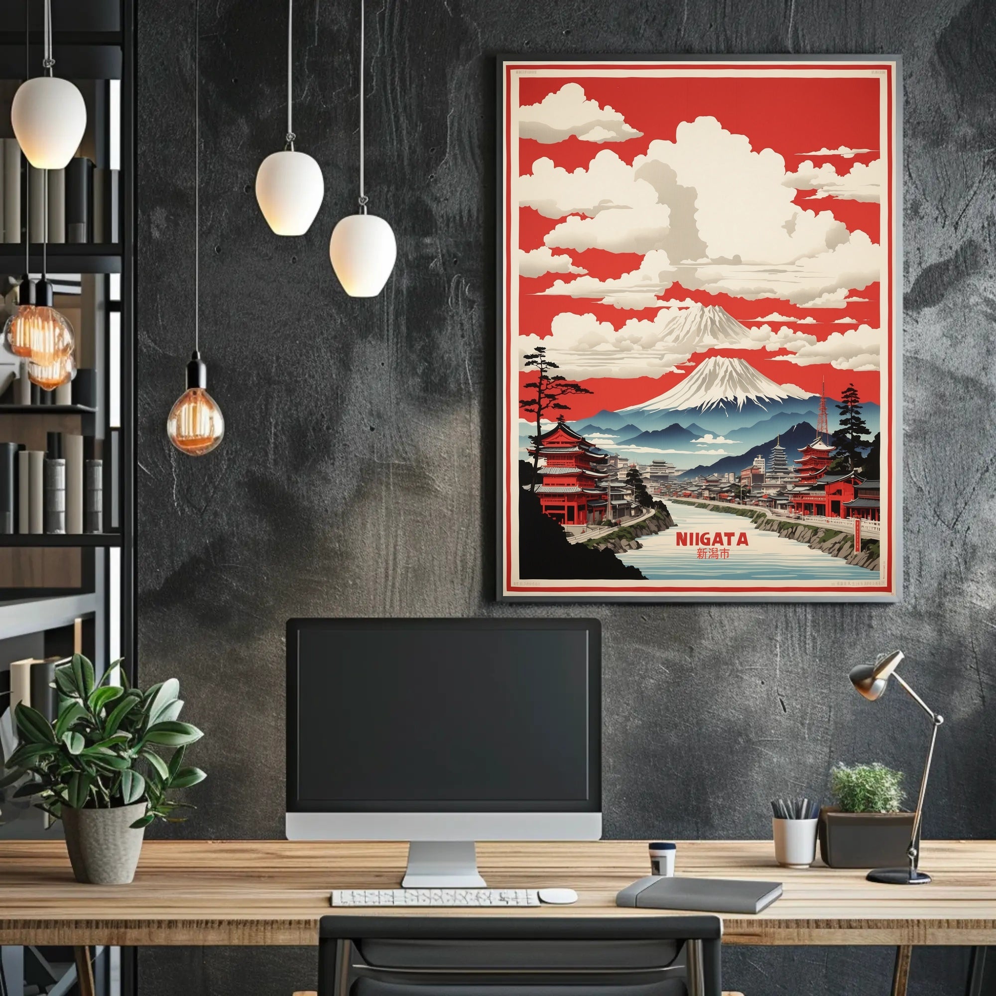 Niigata Scenic Landscape Travel Poster PosterGoat