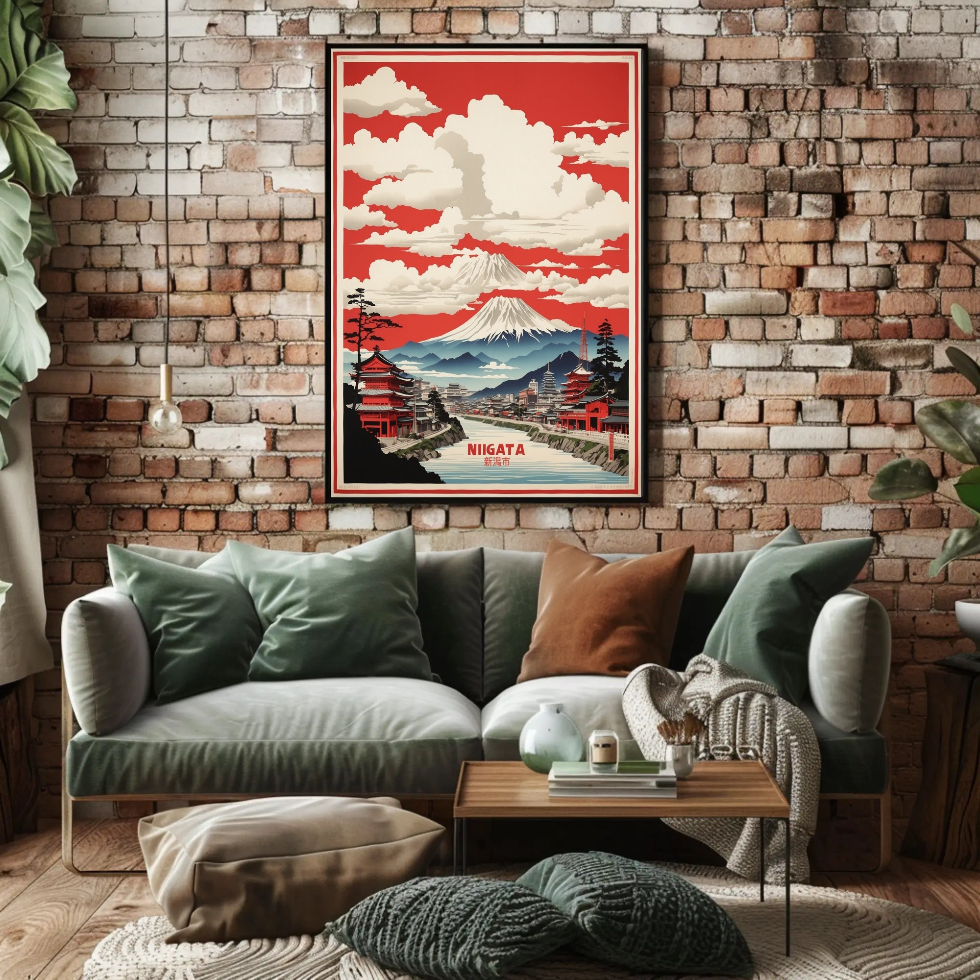 Niigata Scenic Landscape Travel Poster PosterGoat