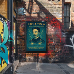 Nikola Tesla A Maverick Genius Poster PosterGoat