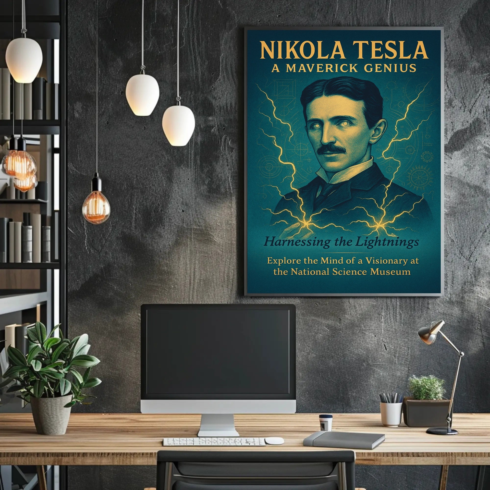 Nikola Tesla A Maverick Genius Poster PosterGoat