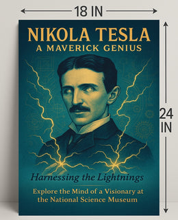 Nikola Tesla A Maverick Genius Poster PosterGoat