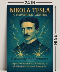 Nikola Tesla A Maverick Genius Poster PosterGoat