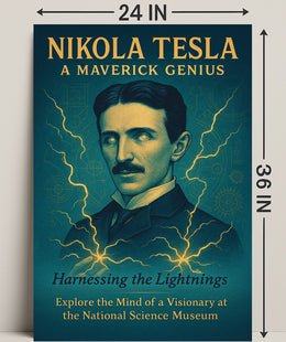 Nikola Tesla A Maverick Genius Poster PosterGoat