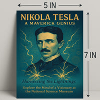Nikola Tesla A Maverick Genius Poster PosterGoat