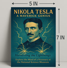 Nikola Tesla A Maverick Genius Poster PosterGoat