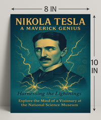 Nikola Tesla A Maverick Genius Poster PosterGoat