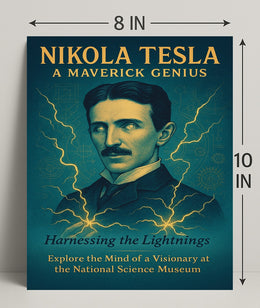 Nikola Tesla A Maverick Genius Poster PosterGoat