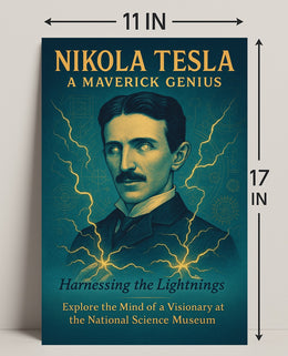 Nikola Tesla A Maverick Genius Poster PosterGoat