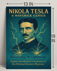 Nikola Tesla A Maverick Genius Poster PosterGoat