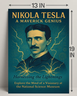 Nikola Tesla A Maverick Genius Poster PosterGoat