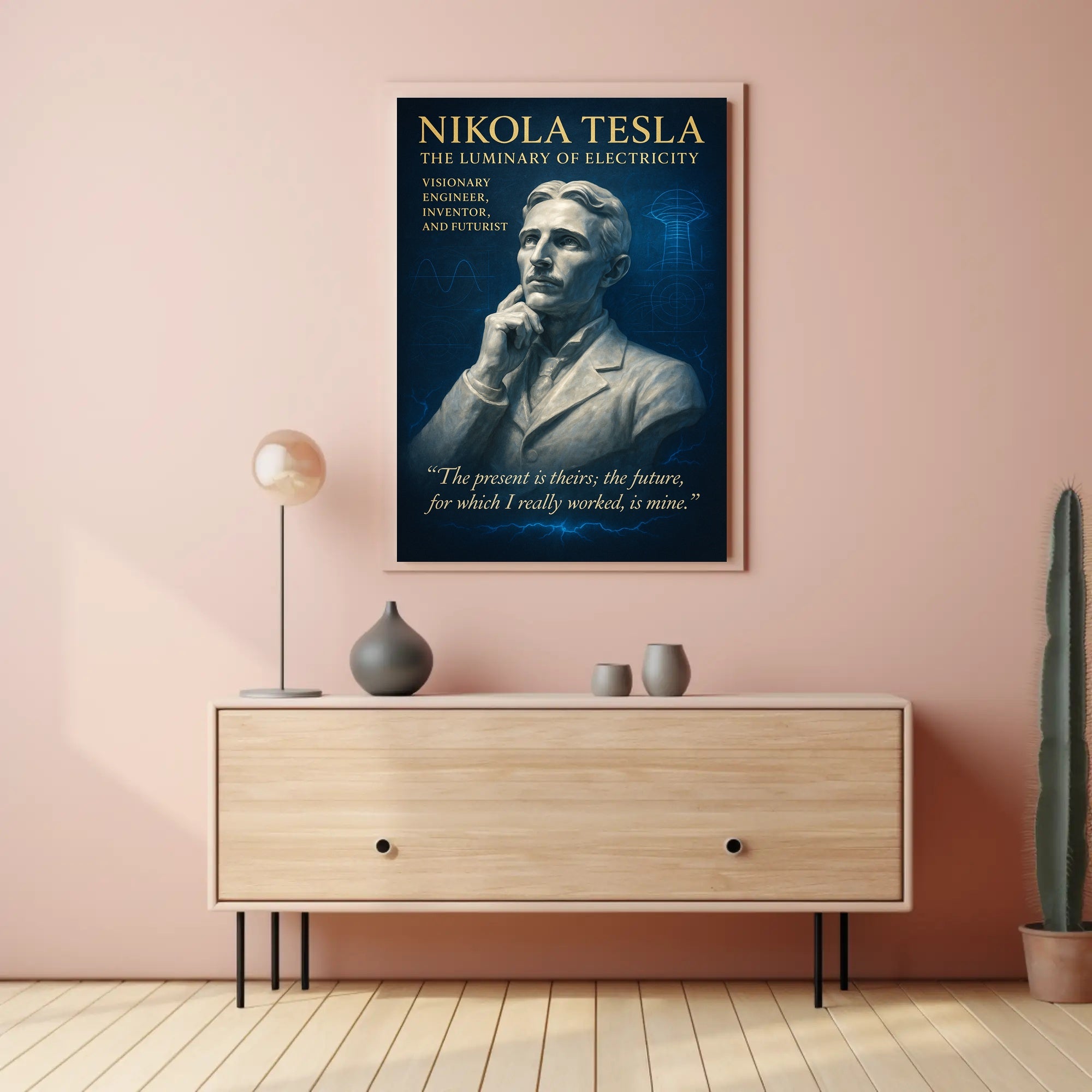 Nikola Tesla The Luminary Of Poster PosterGoat