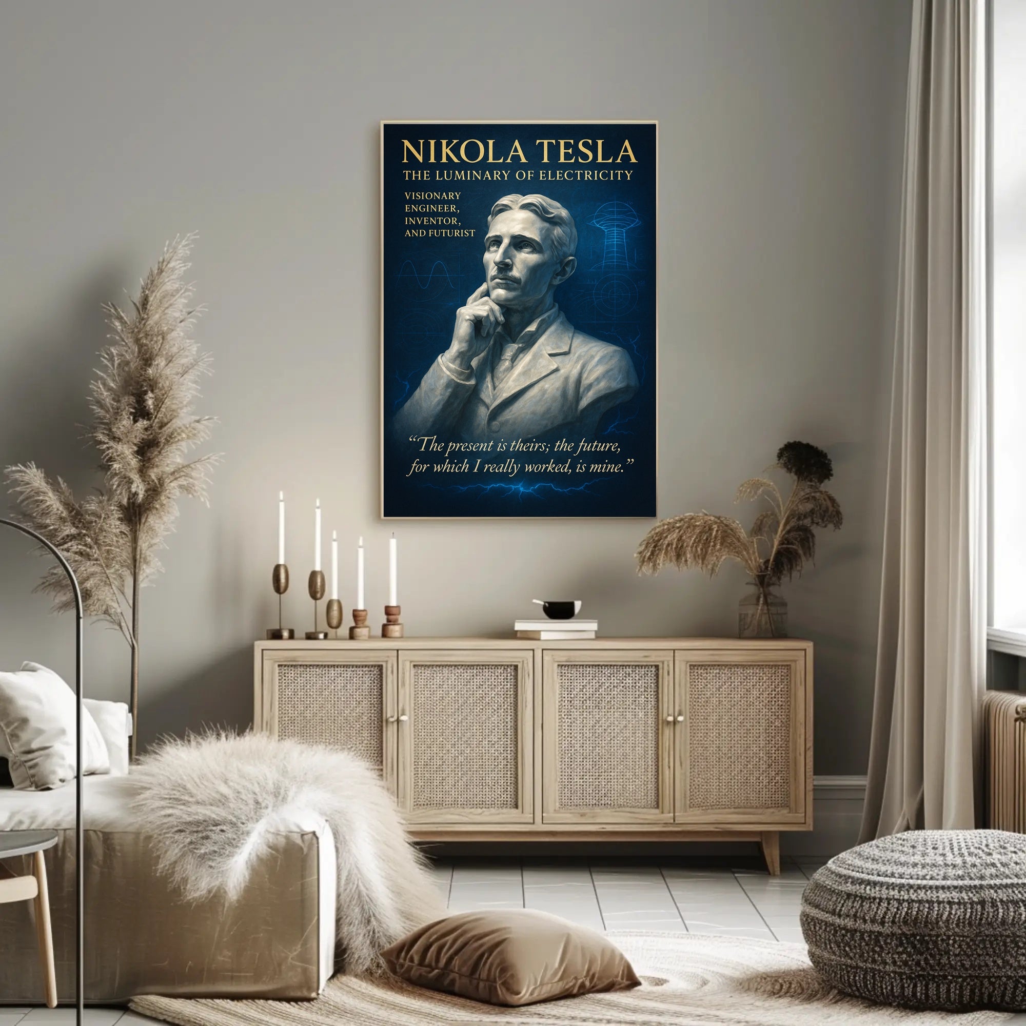 Nikola Tesla The Luminary Of Poster PosterGoat