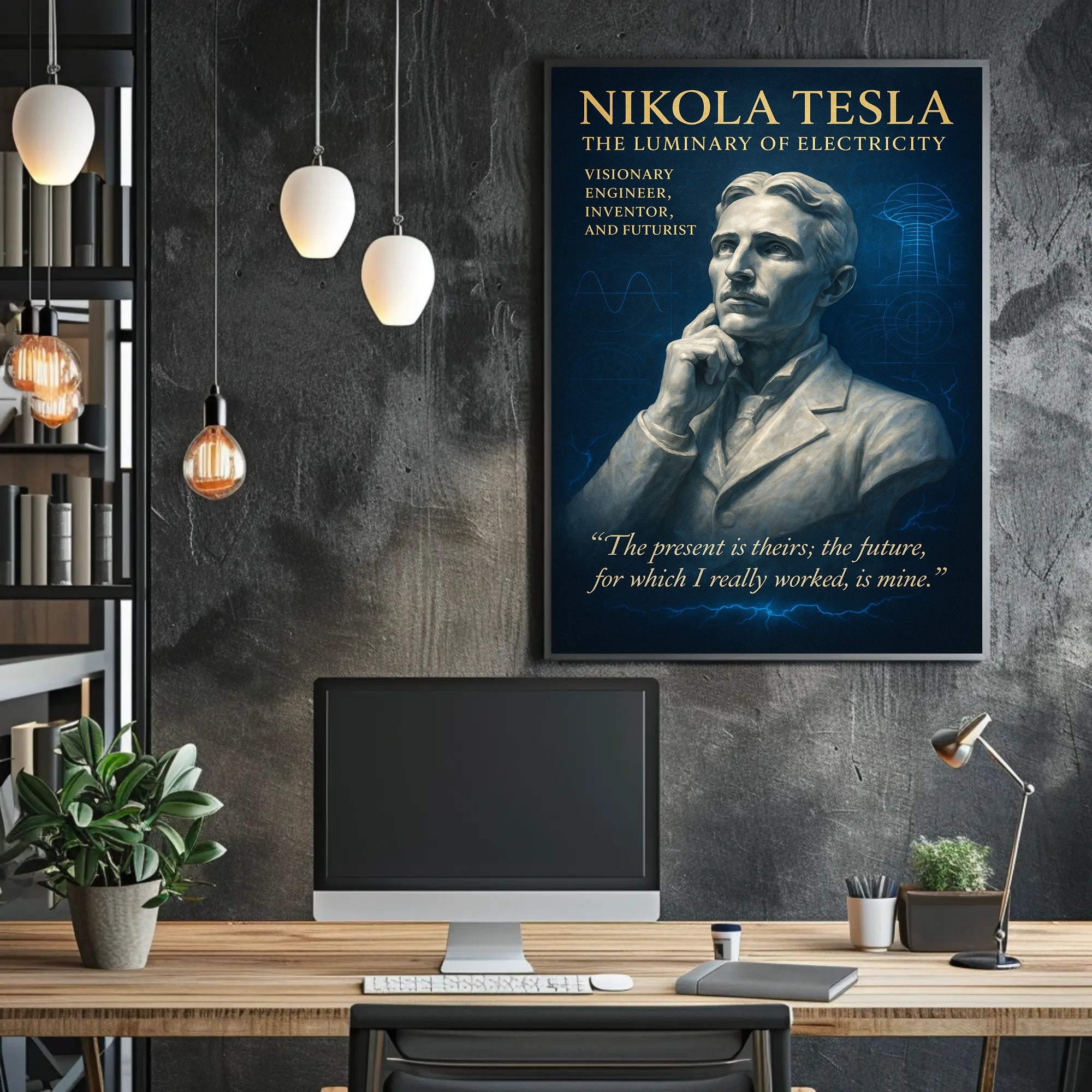 Nikola Tesla The Luminary Of Poster PosterGoat