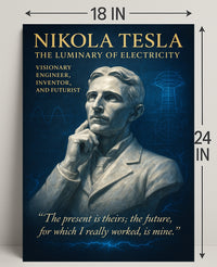 Nikola Tesla The Luminary Of Poster PosterGoat