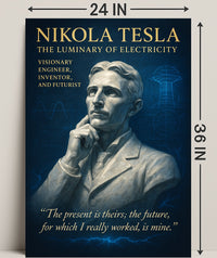 Nikola Tesla The Luminary Of Poster PosterGoat