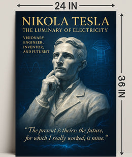 Nikola Tesla The Luminary Of Poster PosterGoat