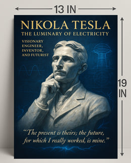 Nikola Tesla The Luminary Of Poster PosterGoat