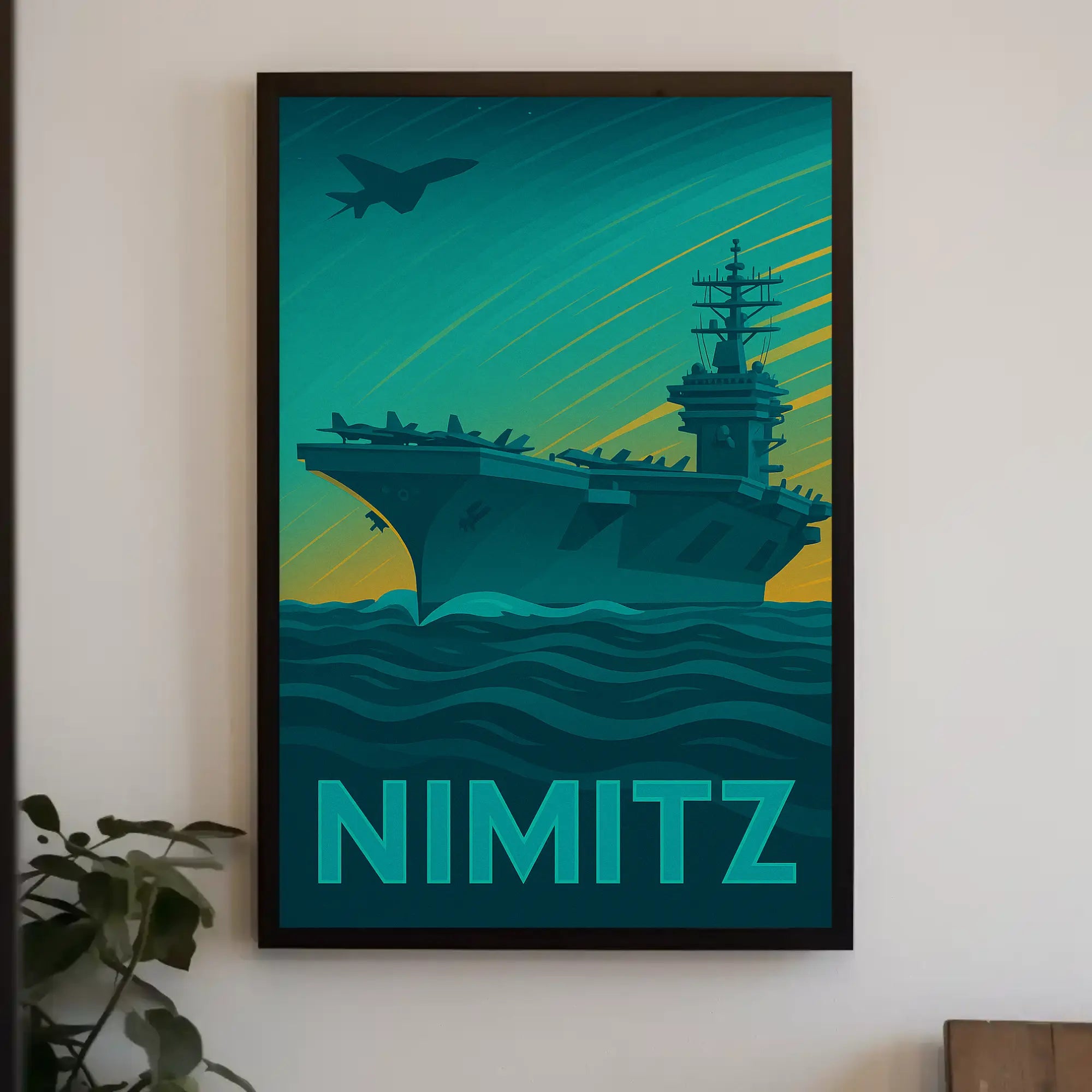 Nimitz Aircraft Carrier Poster PosterGoat