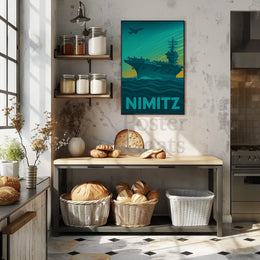 Nimitz Aircraft Carrier Poster PosterGoat