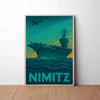 Nimitz Aircraft Carrier Poster PosterGoat