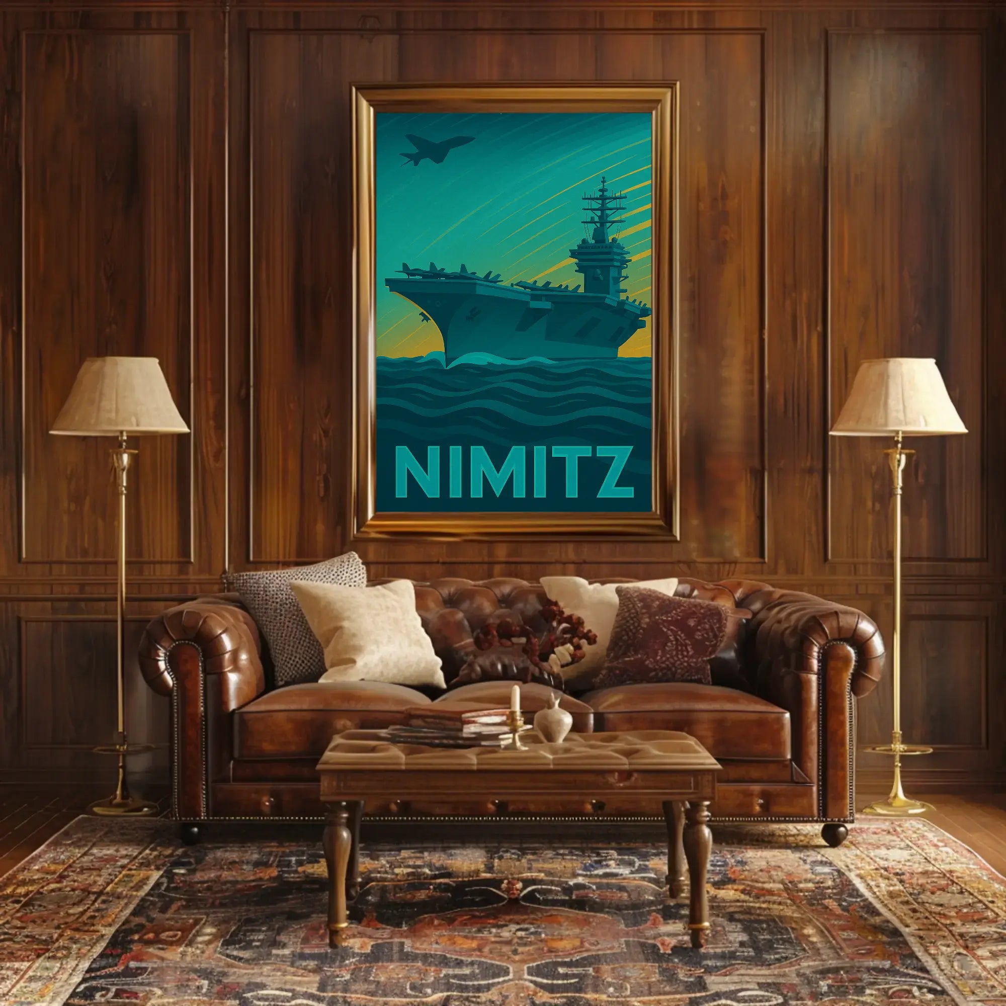 Nimitz Aircraft Carrier Poster PosterGoat