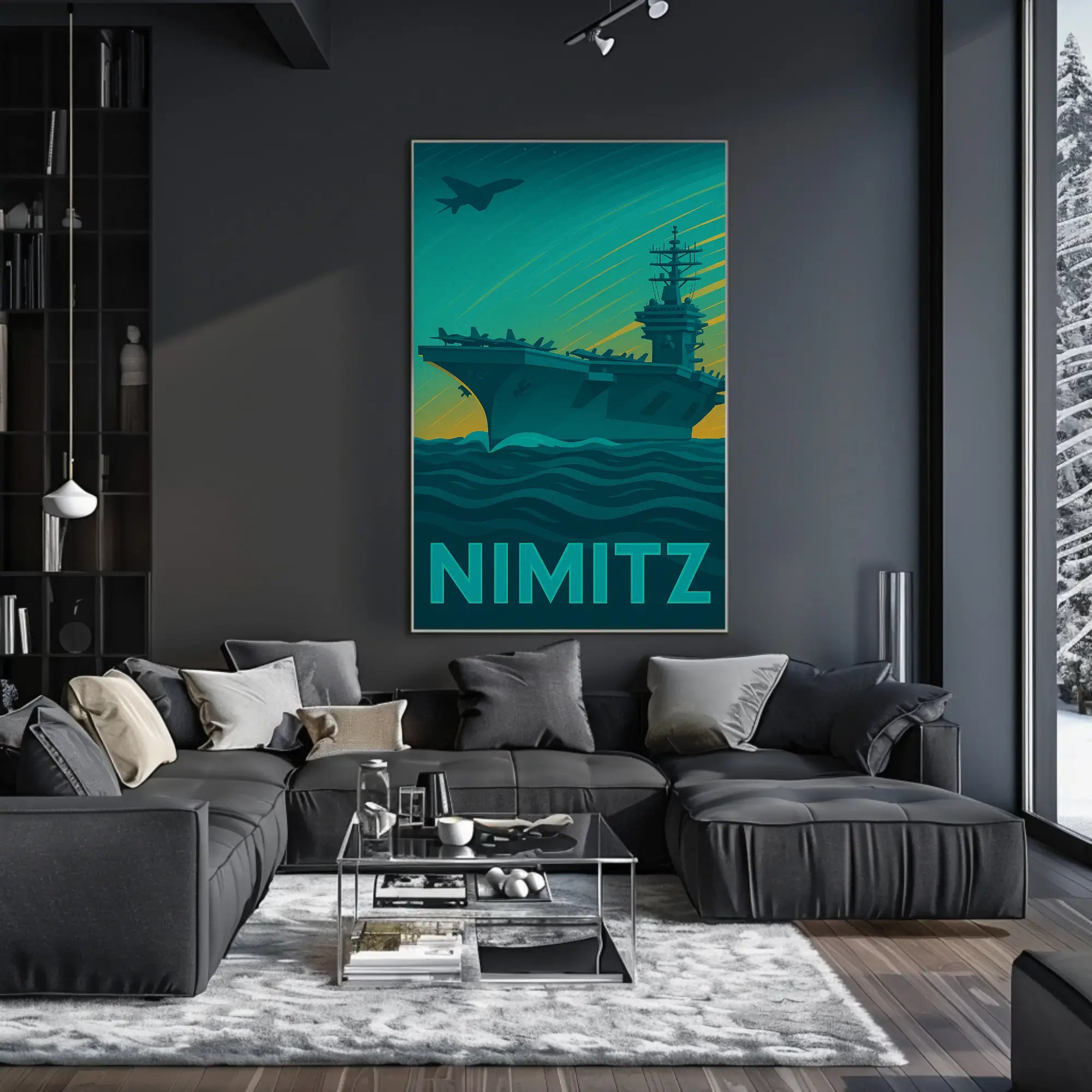 Nimitz Aircraft Carrier Poster PosterGoat